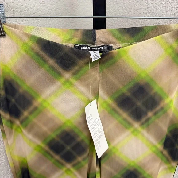 Urban Outfitters Green & Brown Plaid Boot Cut 2 piece set - Retails $99 NWT - Picture 6 of 7